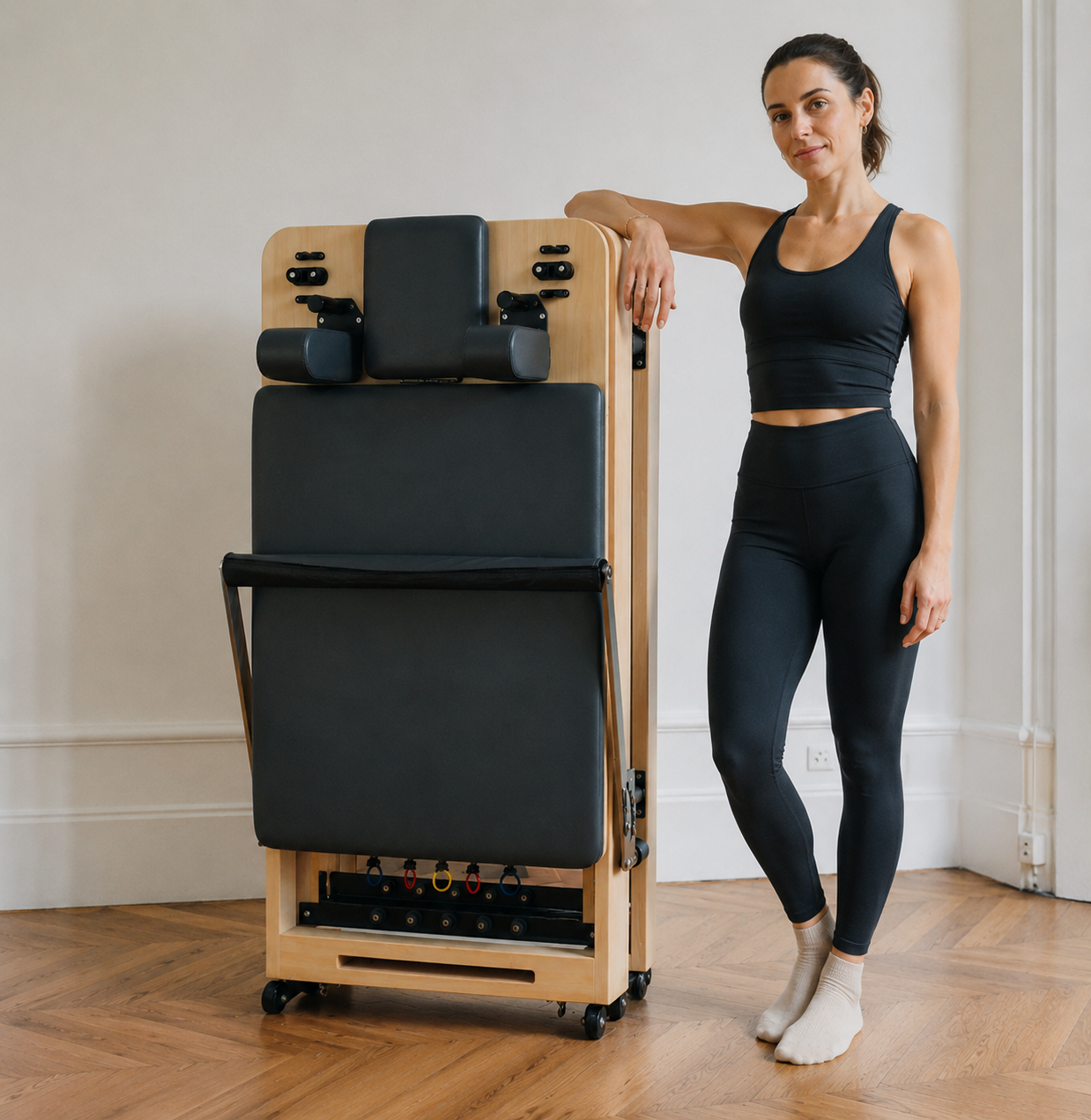 Pilates reformer pliable Image
