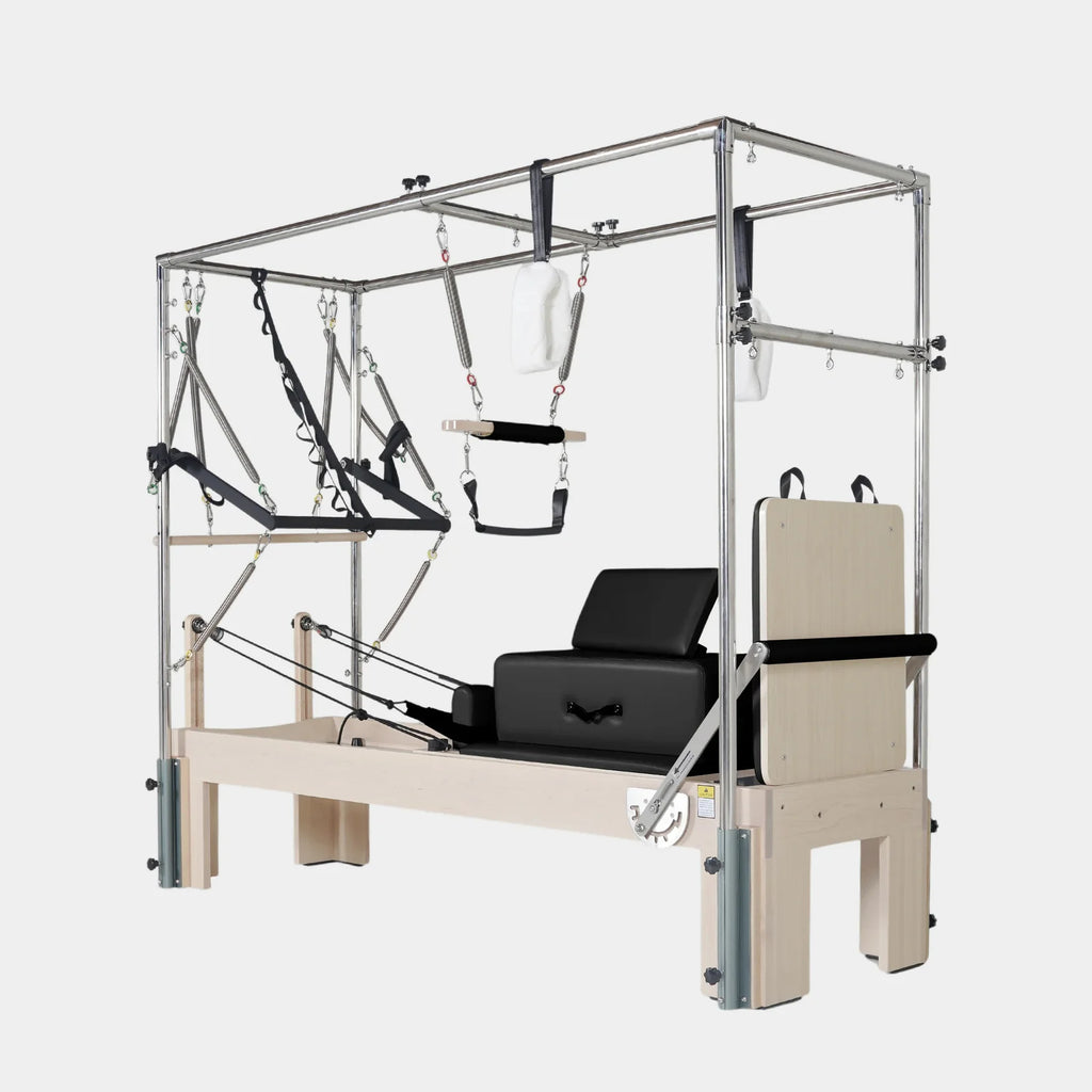 Pilates Reformer 3-en-1 Cadillac & Tower | Érable Massif Pro