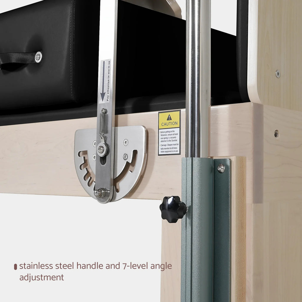 Pilates Reformer 3-en-1 Cadillac & Tower | Érable Massif Pro