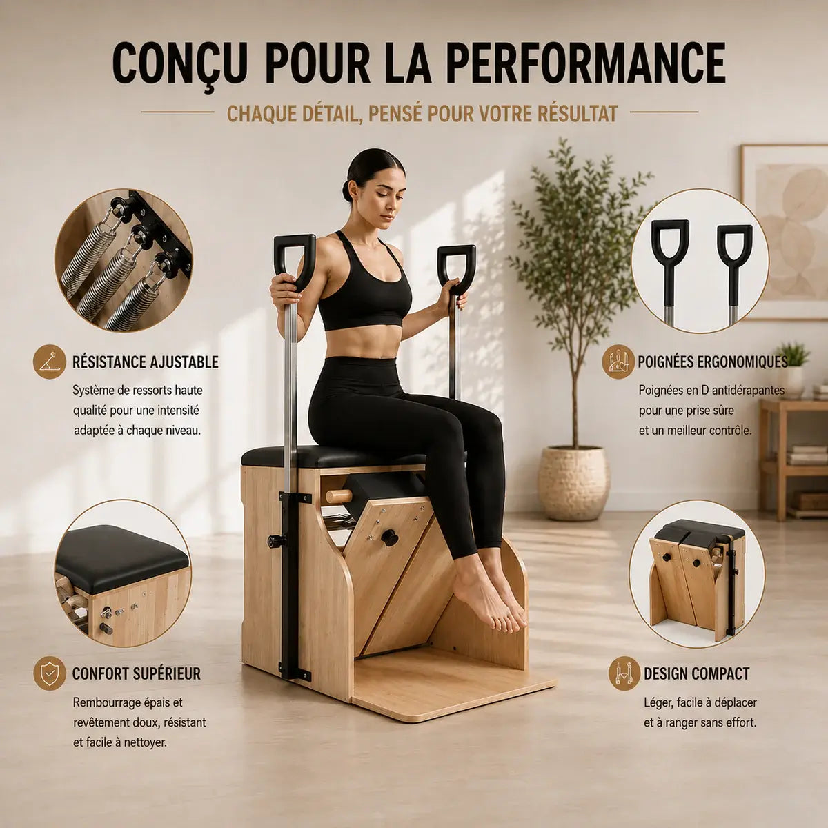 Wunda Chair Pilates | Force, Équilibre & Gainage