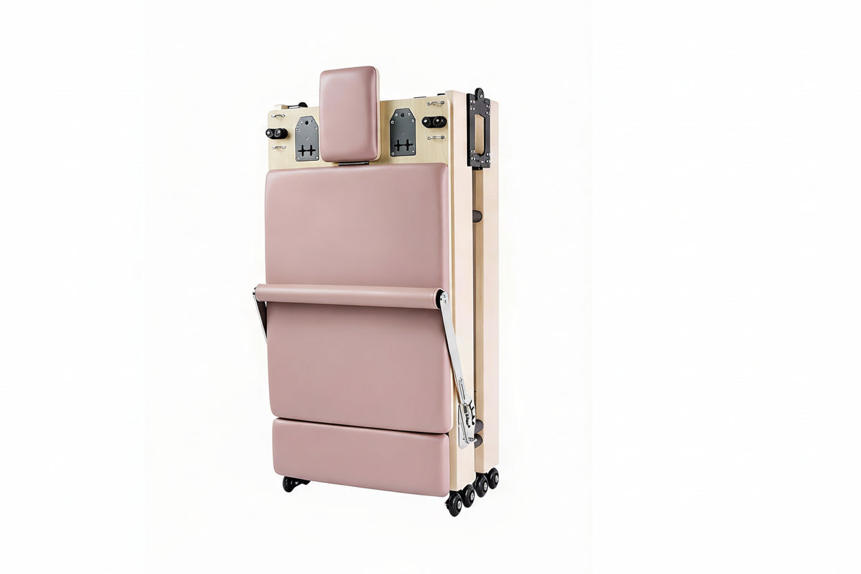 Folding Pilates reformer