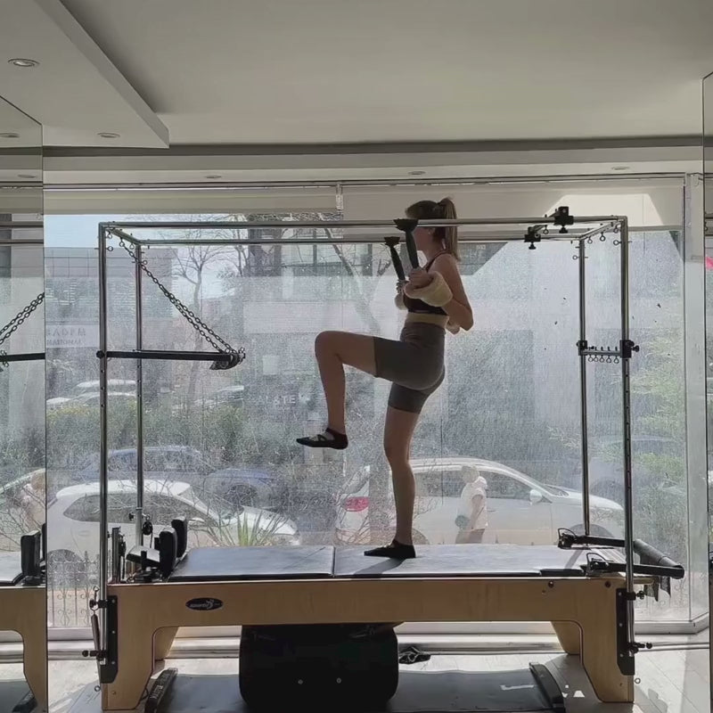 Pilates Reformer 3-en-1 Cadillac & Tower | Érable Massif Pro