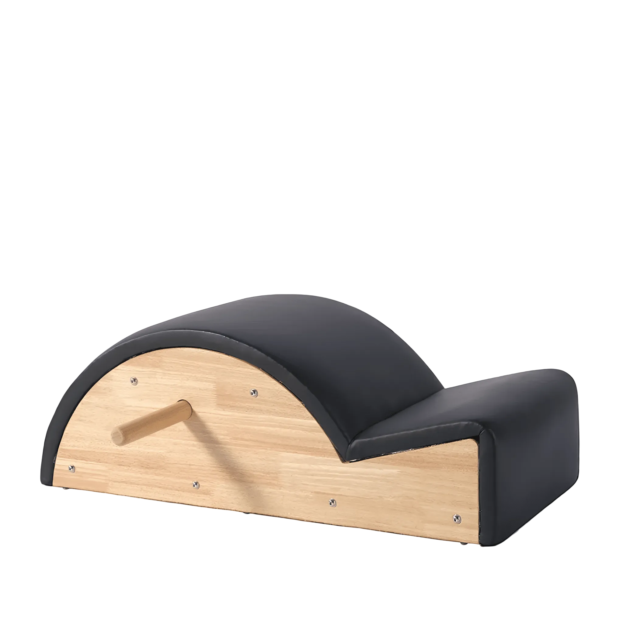 Spine Corrector Pilates en bois avec arche rembourrée pour étirer la colonne vertébrale et renforcer le dos